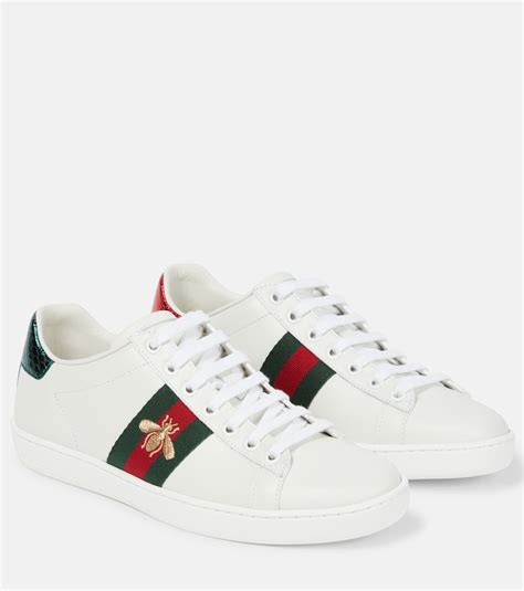 gucci ace embroided|gucci ace watersnake trim.